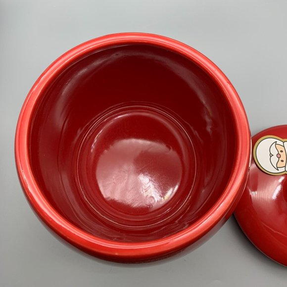 NIB Global Design Connections Red Santa Suit Cookie Jar in Box - Picture 7 of 11